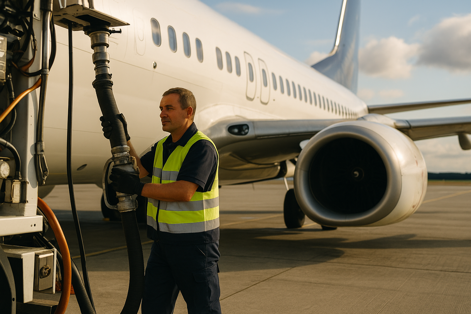 Betankung am Vorfeld – Nacht